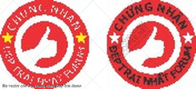 file vector con dau chung nhan dep trai 